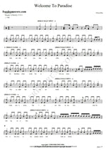 Welcome to Paradise Green Day Full Drum Transcription / Drum Sheet Music COPYDRUM