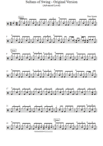 Sultans of Swing - Dire Straits drum sheet music