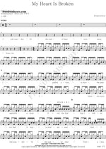 My Heart Is Broken Evanescence Full Drum Transcription / Drum Sheet Music COPYDRUM
