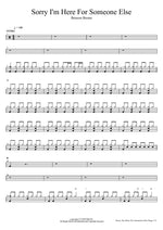 Sorry I'm Here For Someone Else Benson Boone Full Drum Transcription / Drum Sheet Music COPYDRUM