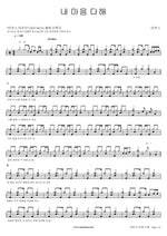 With All My Heart (내마음다해) MARKERS WORSHIP (마커스워십) Full Drum Transcription / Drum Sheet Music COPYDRUM