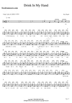 Drink in My Hand Eric Church Full Drum Transcription / Drum Sheet Music COPYDRUM