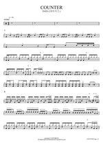 COUNTER DAY6 Full Drum Transcription / Drum Sheet Music COPYDRUM
