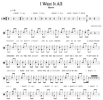 I Want It All Queen Full Drum Transcription / Drum Sheet Music Cyril Mayer