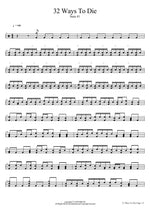 32 Ways To Die Sum 41 Full Drum Transcription / Drum Sheet Music COPYDRUM