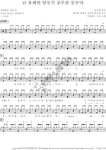 I Dream of Being Your Joyful Princess (난 유쾌한 당신의 공주를 꿈꾼다) Island City (아일랜드 시티) Full Drum Transcription / Drum Sheet Music COPYDRUM