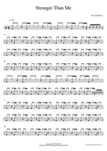 Stronger Than Me Amy Winehouse Full Drum Transcription / Drum Sheet Music COPYDRUM