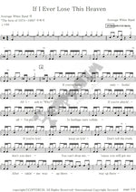 If I Ever Lose This Heaven Average White Band Full Drum Transcription / Drum Sheet Music COPYDRUM