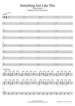 Something Just Like This [Tokyo Remix] Coldplay & The Chainsmokers Full Drum Transcription / Drum Sheet Music COPYDRUM