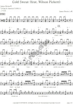 Cold Sweat (feat. Wilson Pickett) James Brown Full Drum Transcription / Drum Sheet Music COPYDRUM