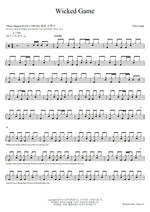 Wicked Game Chris Isaak Full Drum Transcription / Drum Sheet Music COPYDRUM