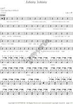 Johnny, Johnny Lala Full Drum Transcription / Drum Sheet Music COPYDRUM