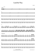 Lead the Way Leeland Full Drum Transcription / Drum Sheet Music COPYDRUM
