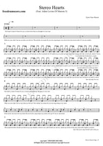 Stereo Hearts (Feat. Adam Levine Of Maroon 5) Gym Class Heroes Full Drum Transcription / Drum Sheet Music COPYDRUM