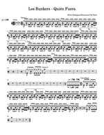 Quién Fuera Los Bunkers Full Drum Transcription / Drum Sheet Music Carlos Dias Aidos