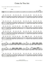 Come As You Are Nirvana Full Drum Transcription / Drum Sheet Music COPYDRUM