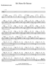 It's Now or Never Elvis Presley Full Drum Transcription / Drum Sheet Music COPYDRUM
