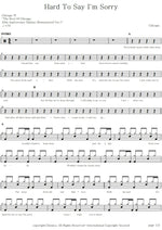 Hard to Say I'm Sorry Chicago Full Drum Transcription / Drum Sheet Music COPYDRUM