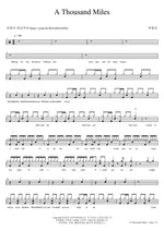 A Thousand Miles Yerin Baek (백예린) Full Drum Transcription / Drum Sheet Music COPYDRUM