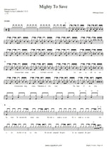 Mighty to Save (Live) Hillsong Worship Full Drum Transcription / Drum Sheet Music COPYDRUM