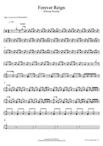 Forever Reign Hillsong Worship Full Drum Transcription / Drum Sheet Music COPYDRUM