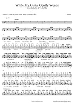 While My Guitar Santana Full Drum Transcription / Drum Sheet Music COPYDRUM