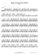 Stop Loving You (2013) Toto Full Drum Transcription / Drum Sheet Music COPYDRUM