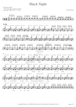 Black Night Deep Purple Full Drum Transcription / Drum Sheet Music COPYDRUM