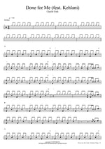 Done for Me (feat. Kehlani) Charlie Puth Full Drum Transcription / Drum Sheet Music COPYDRUM