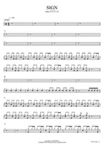 SIGN izna (이즈나) Full Drum Transcription / Drum Sheet Music COPYDRUM