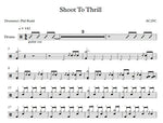 Shoot to Thrill AC/DC Full Drum Transcription / Drum Sheet Music Franki Bio