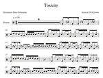 Toxicity System of a Down Full Drum Transcription / Drum Sheet Music Franki Bio