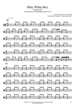 Dirty White Boy Foreigner Full Drum Transcription / Drum Sheet Music Realsongbook