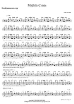 Midlife Crisis Faith No More Full Drum Transcription / Drum Sheet Music COPYDRUM