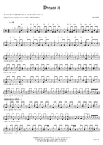 Dream It Bexter Full Drum Transcription / Drum Sheet Music COPYDRUM