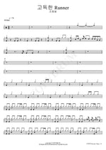 Lonely Runner (고독한 Runner) Cho Yong Pil (조용필) Full Drum Transcription / Drum Sheet Music COPYDRUM