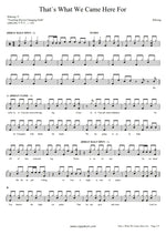That's What We Came Here For (Live) Hillsong Worship Full Drum Transcription / Drum Sheet Music COPYDRUM
