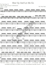 Shut Up and Let Me Go The Ting Tings Full Drum Transcription / Drum Sheet Music COPYDRUM
