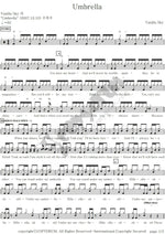 Umbrella Vanilla Sky Full Drum Transcription / Drum Sheet Music COPYDRUM