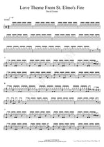 Love Theme from St. Elmo's Fire David Foster Full Drum Transcription / Drum Sheet Music COPYDRUM