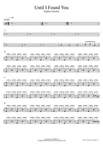 Until I Found You Stephen Sanchez Full Drum Transcription / Drum Sheet Music COPYDRUM