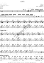 DOWN (DOWN) Broken Valentine (브로큰 발렌타인) Full Drum Transcription / Drum Sheet Music COPYDRUM