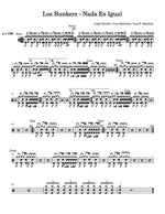 Nada Es Igual Los Bunkers Full Drum Transcription / Drum Sheet Music Carlos Dias Aidos