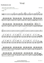 Vivid Glen Check Full Drum Transcription / Drum Sheet Music COPYDRUM