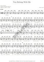 You Belong with Me Taylor Swift Full Drum Transcription / Drum Sheet Music COPYDRUM