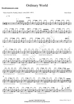 Ordinary World Duran Duran Full Drum Transcription / Drum Sheet Music COPYDRUM