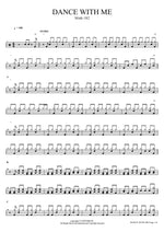 DANCE WITH ME blink Full Drum Transcription / Drum Sheet Music COPYDRUM