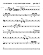 Las Cosas Que Cambié Y Dejé Por Ti Los Bunkers Full Drum Transcription / Drum Sheet Music Carlos Dias Aidos