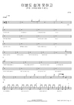 It's Hard to Say Goodbye (이별도 쉽게 못하고) Hello (#안녕 An Nyeong) Full Drum Transcription / Drum Sheet Music COPYDRUM