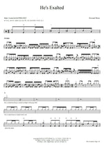 He's Exalted Krystaal Music Full Drum Transcription / Drum Sheet Music COPYDRUM